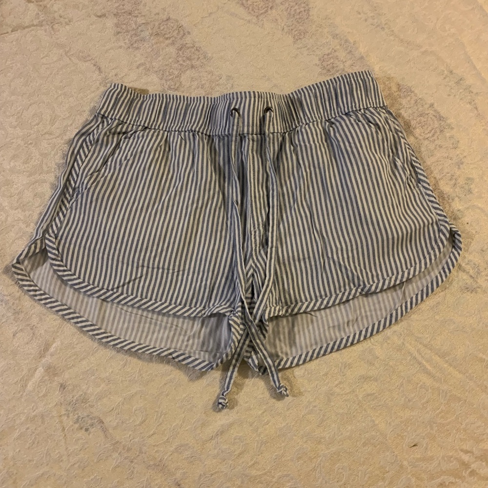 So striped shorts